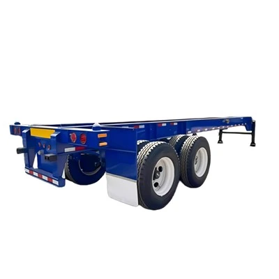 40ft Ikki o'qli Gooseneck Skelet treyleri